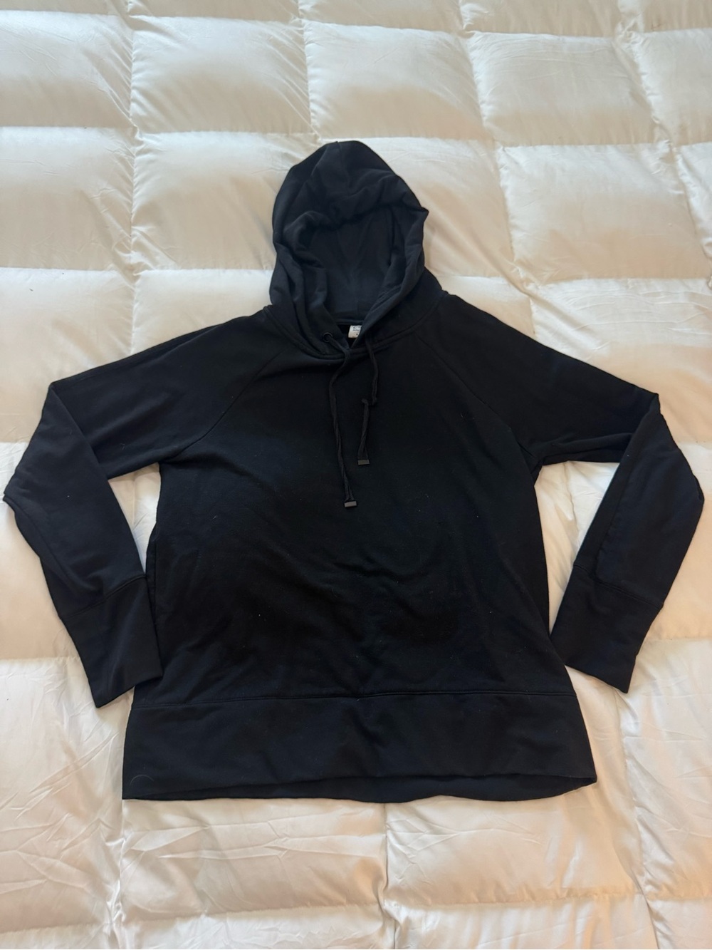 Athletic Works Black Hooded Sweatshirt with Drawstring